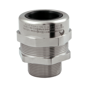 Nickel-plated Brass M20 × 1.5mm Cable Galnd for Non-armoured Cable - Image 1